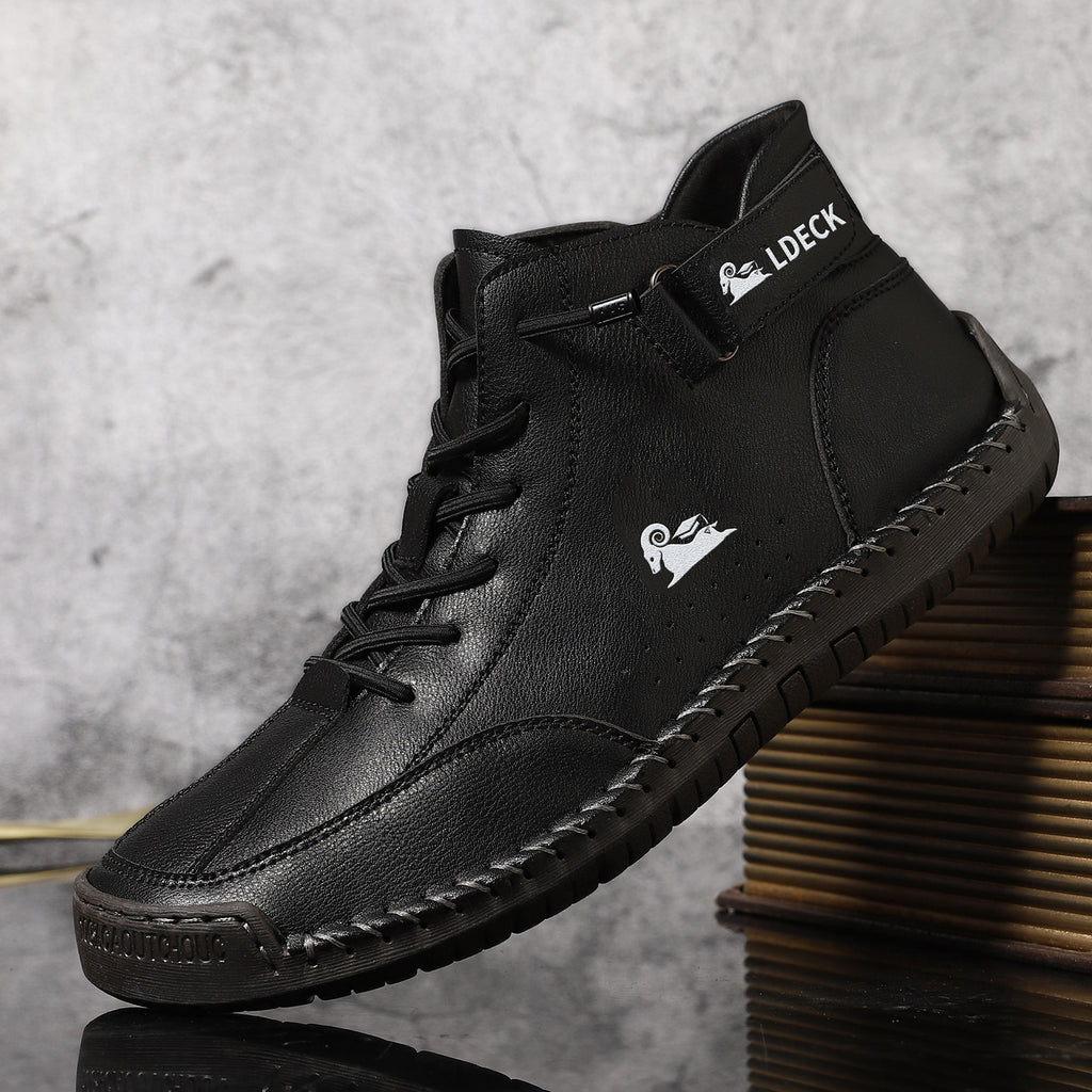 🐂 Scarpe da uomo in pelle di vitello prodotte in Australia 👞 Cucite a mano, facili da indossare e da togliere ✅ Supporto dell'arco plantare, sollievo dal dolore - camminare confortevole