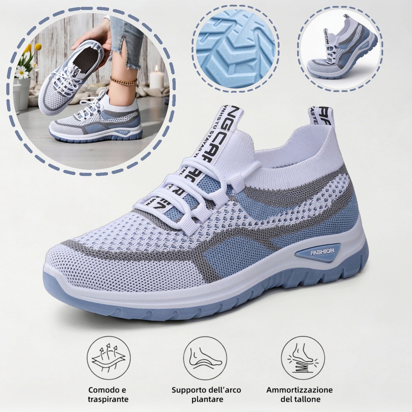 ⏰Ultimo giorno! Sconto del 67%! ✅ Scarpe ortopediche di qualità medica, appositamente progettate per problemi ai piedi, per alleviare il dolore alla schiena, alle articolazioni e ai piedi.