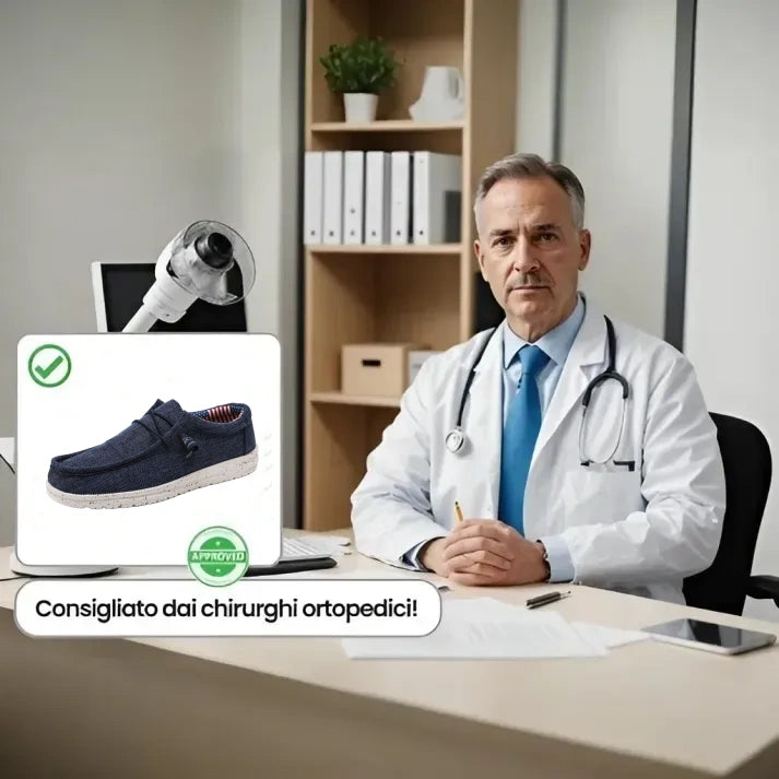[🔥Saldi primaverili 50%: terminano presto] Scarpe ortopediche dal design ergonomico 👞-Elimina facilmente il dolore ai piedi, ✅Solette ecologiche in memory foam, che ti consentono di camminare comodamente
