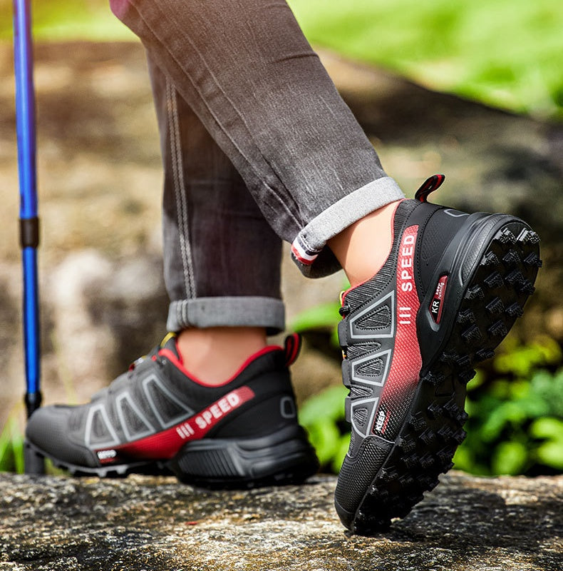 【⏰ Ultimo giorno – Sconto del 50%! Non fartelo sfuggire!】⏰ Scarpe da trekking e sportive di marca tedesca – Design ergonomico – Alleviano il dolore ai piedi mentre cammini.