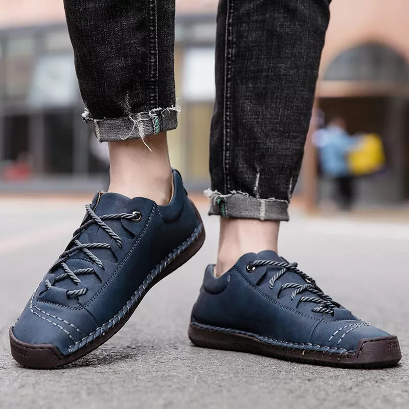 Scarpe ortopediche unisex DEVENP | Scarpe casual in vera pelle cucite a mano | Progettate ergonomicamente per alleviare il dolore alla schiena, alle articolazioni e ai piedi | Sconto del 50% per un periodo limitato, fino a esaurimento scorte