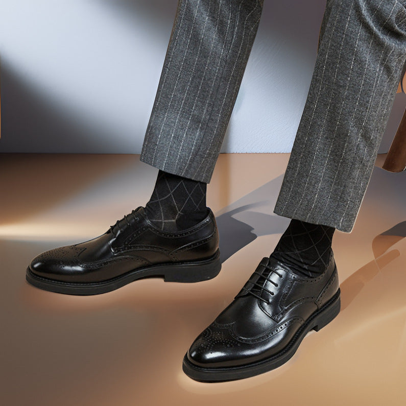 Scarpe ortopediche da uomo DEVENP | Scarpe in vera pelle comode e di alta qualità | Design ergonomico per alleviare il disagio alla schiena, alle articolazioni e ai piedi | Sconto del 50% per un periodo limitato, fino a esaurimento scorte