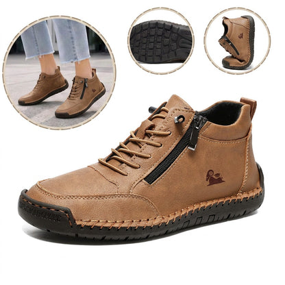 Ultimo giorno! Sconto del 70%! ✅ Allevia il dolore ai piedi e all'alluce valgo! Comode scarpe ortopediche alte con cerniera laterale e supporto per l'arco plantare, ideali da indossare tutto il giorno