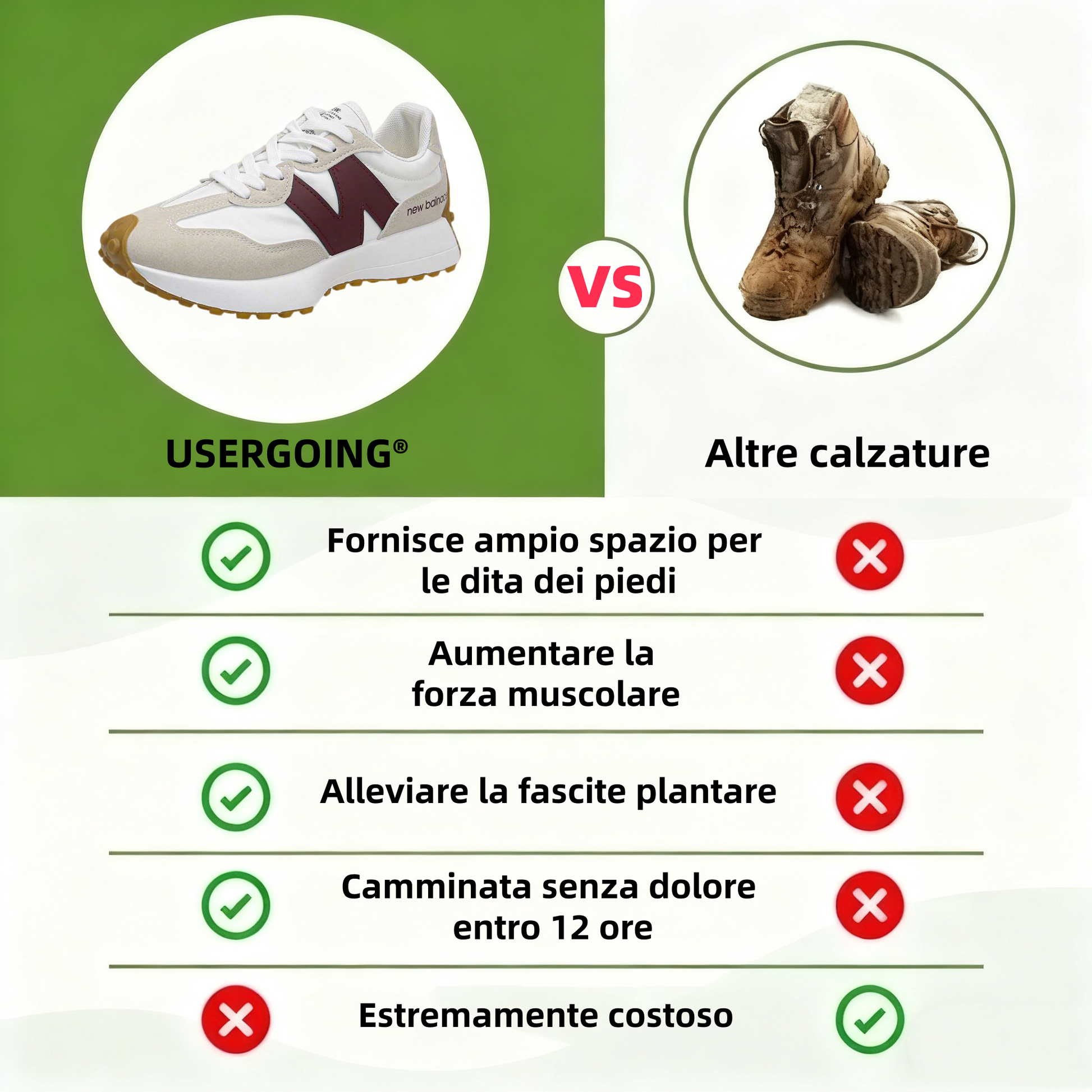 ⏰Sconto del 50% oggi👟Sneakers informali, il design a punta larga riduce la pressione sulle piante dei piedi