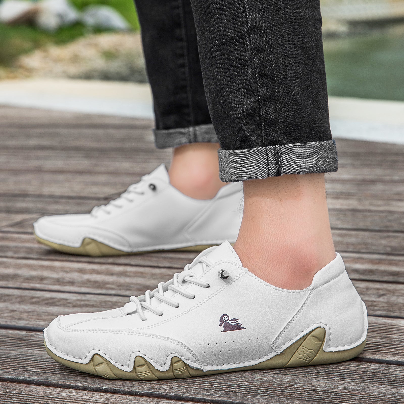 USERGOINGUSERGOING® - Scarpe ortopediche ergonomiche in pelle, impermeabili, alleviano il dolore ai piedi - unisex