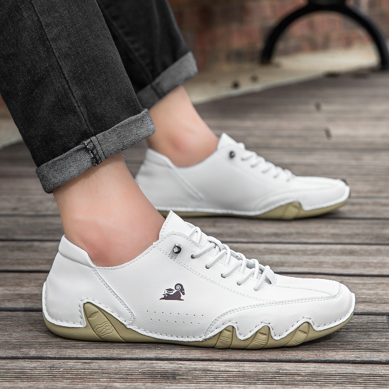 USERGOINGUSERGOING® - Scarpe ortopediche ergonomiche in pelle, impermeabili, alleviano il dolore ai piedi - unisex