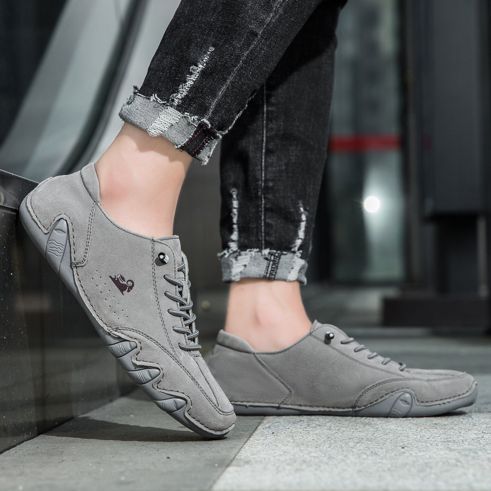 USERGOINGUSERGOING® - Scarpe ortopediche ergonomiche in pelle, impermeabili, alleviano il dolore ai piedi - unisex