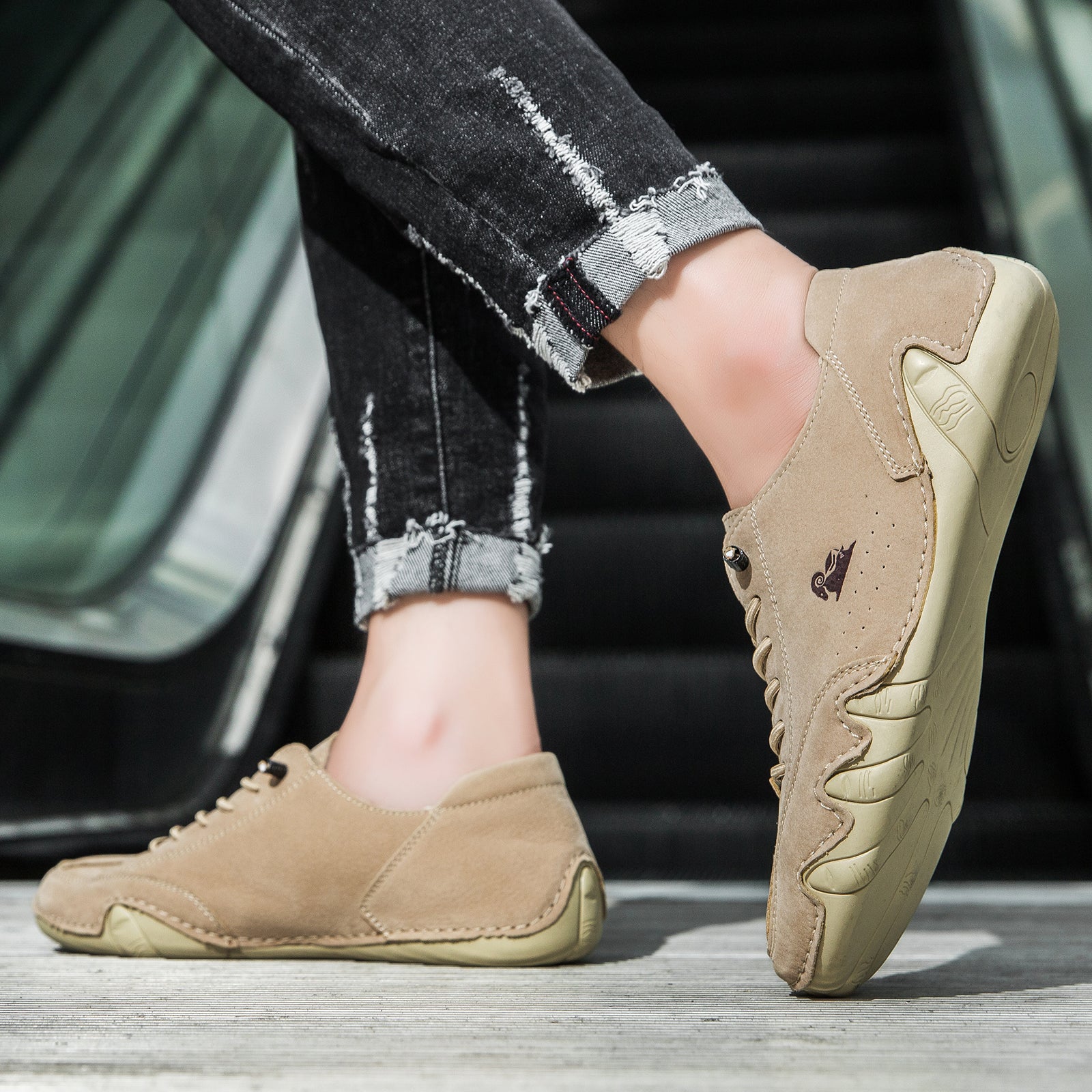 USERGOINGUSERGOING® - Scarpe ortopediche ergonomiche in pelle, impermeabili, alleviano il dolore ai piedi - unisex
