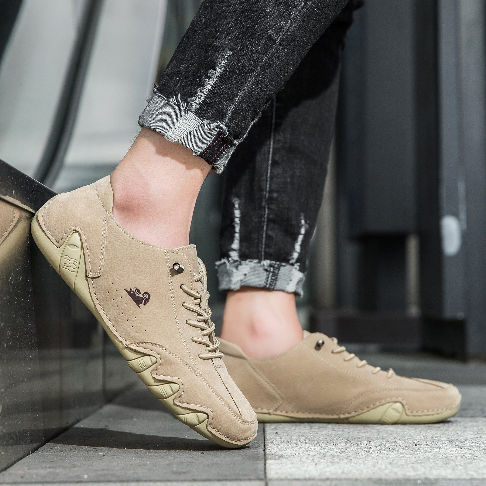USERGOINGUSERGOING® - Scarpe ortopediche ergonomiche in pelle, impermeabili, alleviano il dolore ai piedi - unisex