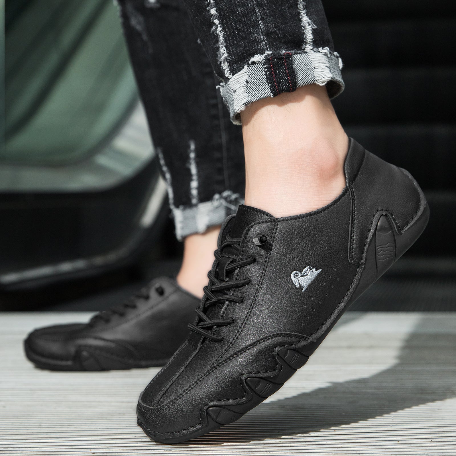 USERGOINGUSERGOING® - Scarpe ortopediche ergonomiche in pelle, impermeabili, alleviano il dolore ai piedi - unisex