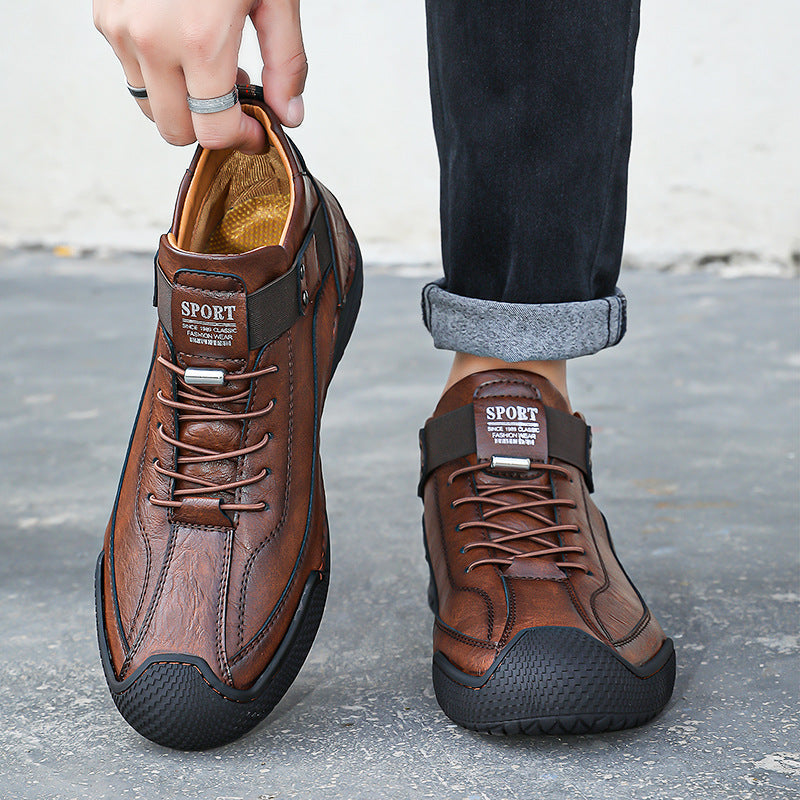 USERGOING® | 🐂 Scarpe comode ed eleganti in pelle di vitello 👞 Antiscivolo, supporto dell'arco plantare, sollievo dal dolore
