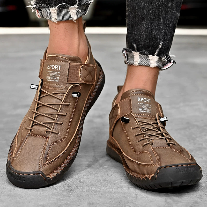 [🔥Oggi metà prezzo: da non perdere] Scarpe ortopediche in pelle bovina di alta qualità dal design ergonomico - design con supporto dell'arco plantare👞Sbarazzati facilmente del dolore ai piedi