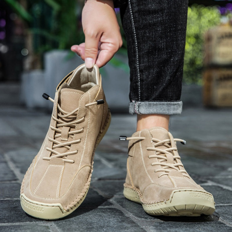 🐂 Scarpe da uomo in pelle di vitello prodotte in Australia 👞 Cucite a mano, facili da indossare e da togliere ✅ Supporto dell'arco plantare, sollievo dal dolore - camminare confortevole