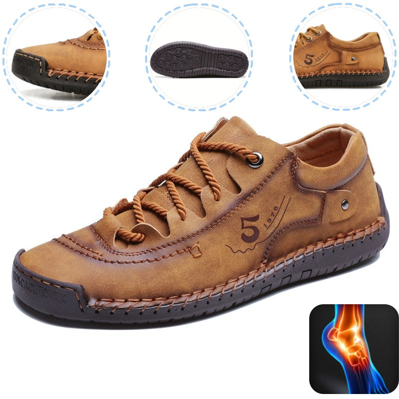 Scarpe ortopediche unisex DEVENP | Scarpe casual in vera pelle cucite a mano | Progettate ergonomicamente per alleviare il dolore alla schiena, alle articolazioni e ai piedi | Sconto del 50% per un periodo limitato, fino a esaurimento scorte