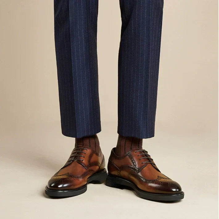 Scarpe ortopediche da uomo Usergoing®| Scarpe in vera pelle comode e di alta qualità | Design ergonomico per alleviare il disagio alla schiena, alle articolazioni e ai piedi | Sconto del 50% per un periodo limitato, fino a esaurimento scorte