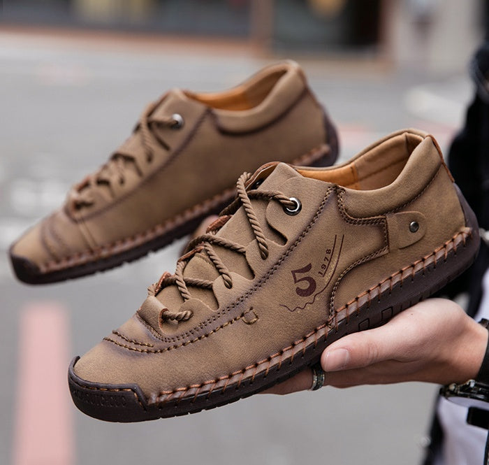 Scarpe ortopediche unisex DEVENP | Scarpe casual in vera pelle cucite a mano | Progettate ergonomicamente per alleviare il dolore alla schiena, alle articolazioni e ai piedi | Sconto del 50% per un periodo limitato, fino a esaurimento scorte