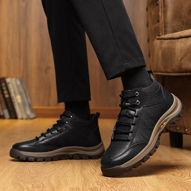 Usergoing® | Scarpe italiane in pelle di vitello morbida e confortevole - supporto plantare per alleviare il dolore | Disponibili anche in versione peluche 🔥