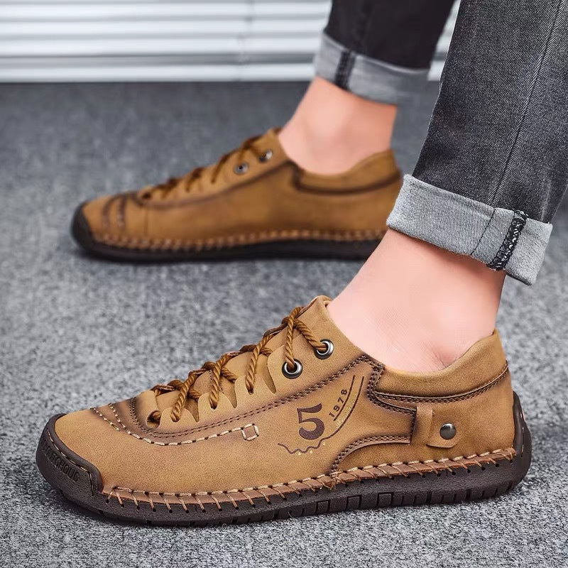 Scarpe ortopediche unisex DEVENP | Scarpe casual in vera pelle cucite a mano | Progettate ergonomicamente per alleviare il dolore alla schiena, alle articolazioni e ai piedi | Sconto del 50% per un periodo limitato, fino a esaurimento scorte