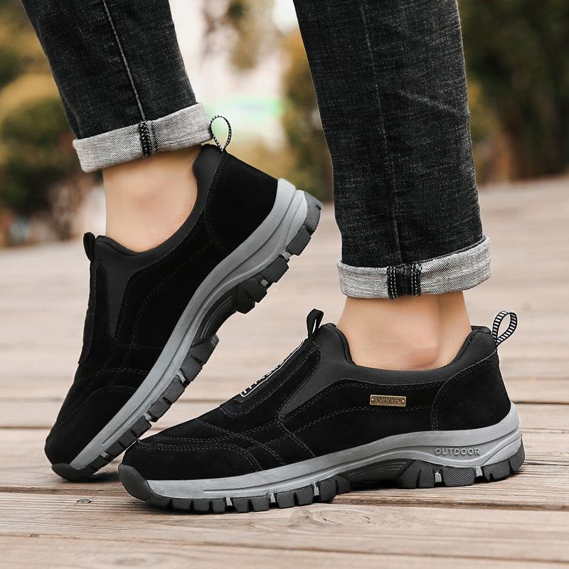 USERGOING® - Scarpe terapeutiche in pelle scamosciata ✅ Ortesi intelligenti + Risolve il dolore al tallone, la fascite e i dolori muscolari
