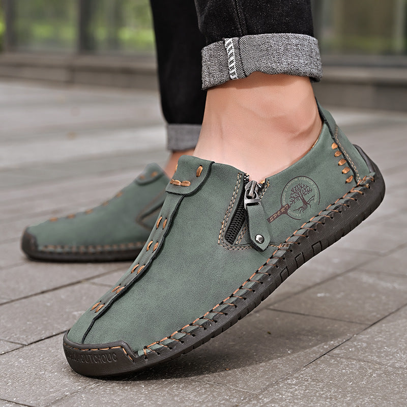 🐂 Scarpe da uomo in pelle di vitello prodotte in Australia 👞 Cucite a mano, facili da indossare e da togliere ✅ Supporto dell'arco plantare, sollievo dal dolore - camminare confortevole