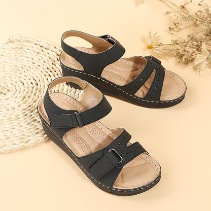【⏰Ultimo giorno, 70% di sconto! Non perdete l'occasione!】Sandali ortopedici dal design ergonomico con assorbimento degli urti, ✅️scarpe ortopediche salutari progettate specificamente per le donne europee.