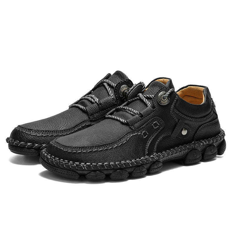 Scarpe ortopediche da uomo DEVENP | Scarpe comode in pelle di vitello cucite a mano | Design ergonomico per alleviare il dolore alla schiena, alle articolazioni e ai piedi | Sconto del 50% per un periodo limitato, fino a esaurimento scorte