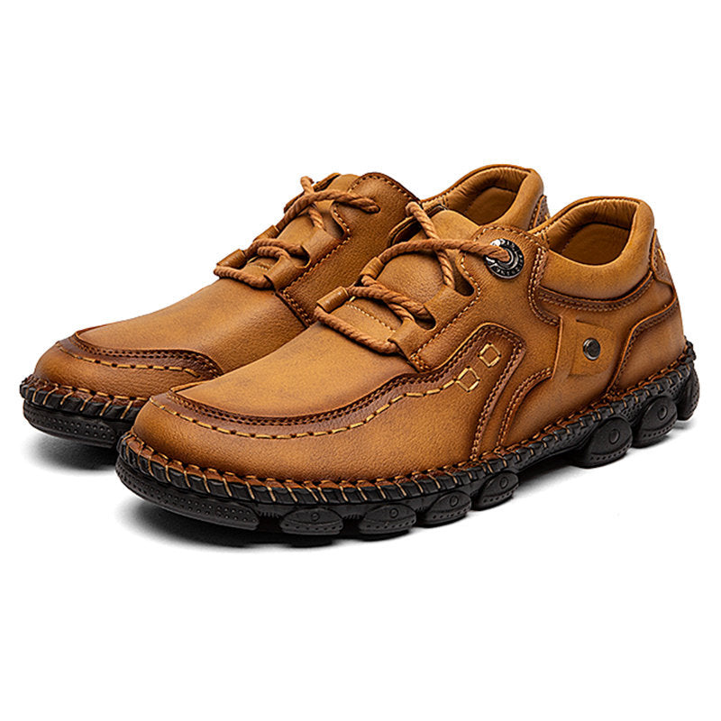 Scarpe ortopediche da uomo DEVENP | Scarpe comode in pelle di vitello cucite a mano | Design ergonomico per alleviare il dolore alla schiena, alle articolazioni e ai piedi | Sconto del 50% per un periodo limitato, fino a esaurimento scorte