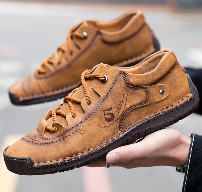 Scarpe ortopediche unisex DEVENP | Scarpe casual in vera pelle cucite a mano | Progettate ergonomicamente per alleviare il dolore alla schiena, alle articolazioni e ai piedi | Sconto del 50% per un periodo limitato, fino a esaurimento scorte