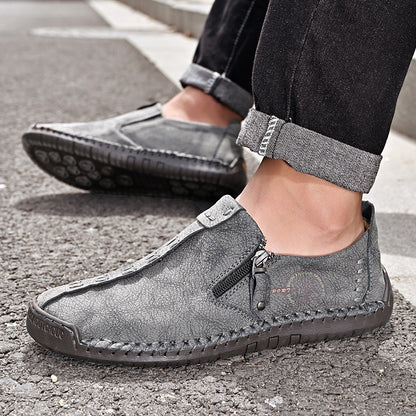 🐂 Scarpe da uomo in pelle di vitello prodotte in Australia 👞 Cucite a mano, facili da indossare e da togliere ✅ Supporto dell'arco plantare, sollievo dal dolore - camminare confortevole
