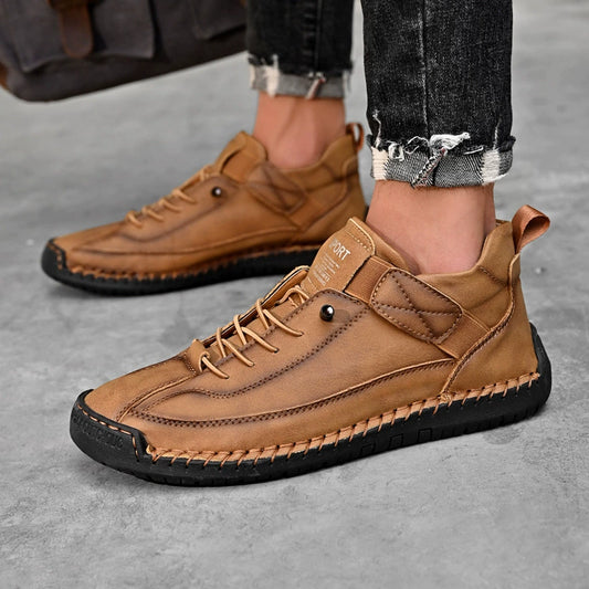 [🔥Oggi metà prezzo: da non perdere] Scarpe ortopediche in pelle bovina di alta qualità dal design ergonomico - design con supporto dell'arco plantare👞Sbarazzati facilmente del dolore ai piedi