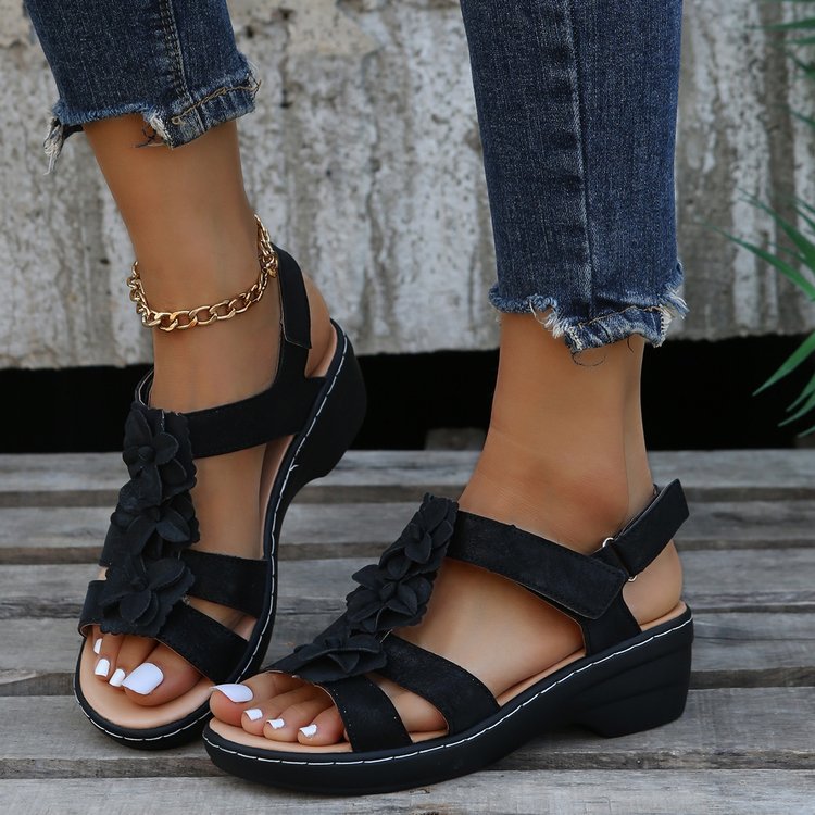 🔥 Sandali ortopedici estivi da donna — Supporto per l'arco plantare, tacco piatto — Ideali per chi soffre di fascite plantare — Facili, comodi e senza dolore a ogni passo ✅