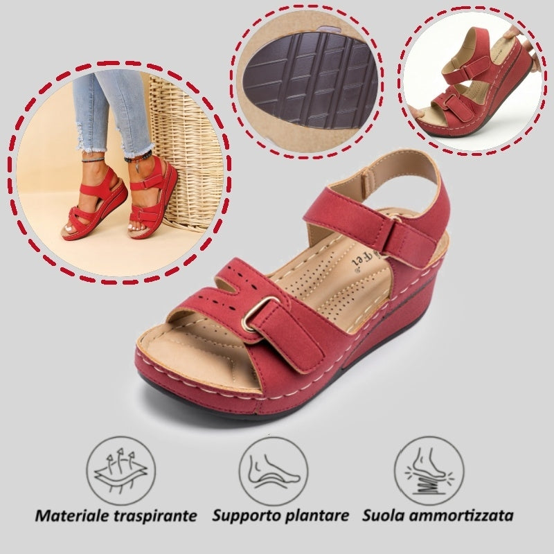 【⏰Ultimo giorno, 70% di sconto! Non perdete l'occasione!】Sandali ortopedici dal design ergonomico con assorbimento degli urti, ✅️scarpe ortopediche salutari progettate specificamente per le donne europee.