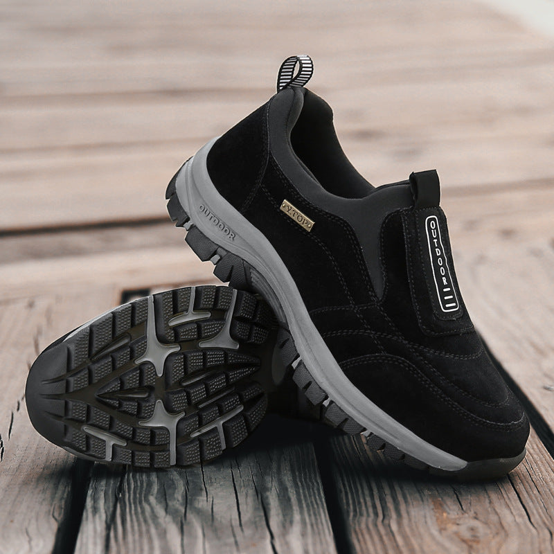USERGOING® - Scarpe terapeutiche in pelle scamosciata ✅ Ortesi intelligenti + Risolve il dolore al tallone, la fascite e i dolori muscolari