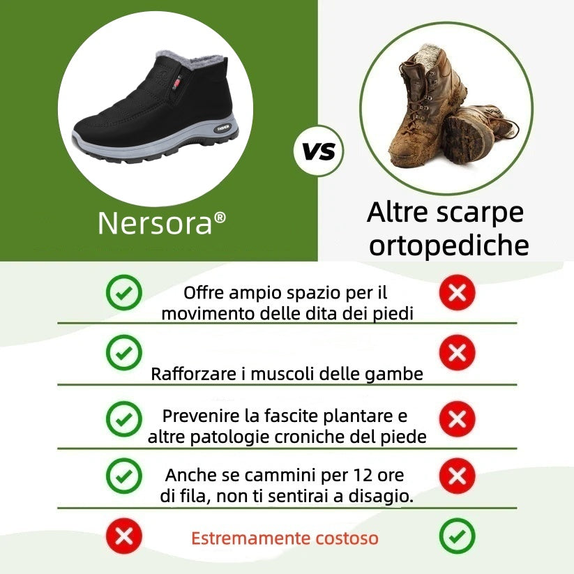 🔥Sconto del 67% oggi - Non perderlo!⏰Scarpa ortopedica invernale ergonomica per dolori a piedi, ginocchia e schiena - Unisex