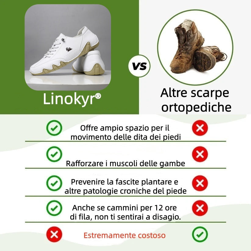 USERGOINGUSERGOING® - Scarpe ortopediche ergonomiche in pelle, impermeabili, alleviano il dolore ai piedi - unisex