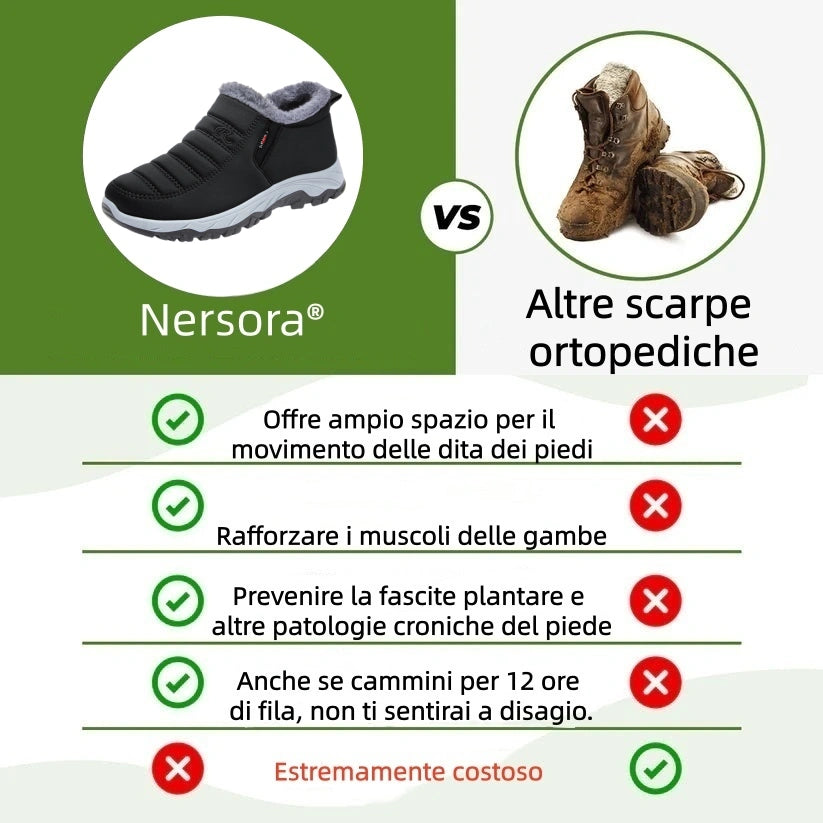 🔥Sconto del 67% oggi - Non perderlo!⏰Scarpa ortopedica invernale ergonomica per dolori a piedi, ginocchia e schiena - Unisex
