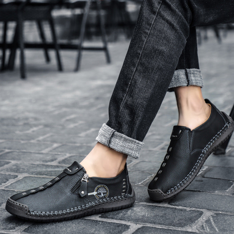 🐂 Scarpe da uomo in pelle di vitello prodotte in Australia 👞 Cucite a mano, facili da indossare e da togliere ✅ Supporto dell'arco plantare, sollievo dal dolore - camminare confortevole