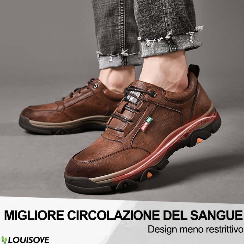 (🔥50% di sconto oggi - prendilo!) Scarpe ortopediche premium ed eleganti 👞 - Design ergonomico per alleviare il dolore