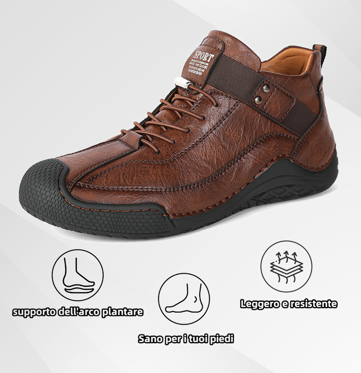 USERGOING® | 🐂 Scarpe comode ed eleganti in pelle di vitello 👞 Antiscivolo, supporto dell'arco plantare, sollievo dal dolore
