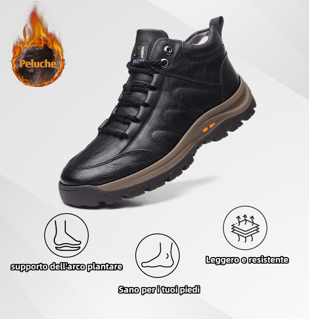 Usergoing® | Scarpe in pelle di vitello morbide e comode - Supporto plantare per alleviare il dolore | Disponibili anche in versione morbida 🔥