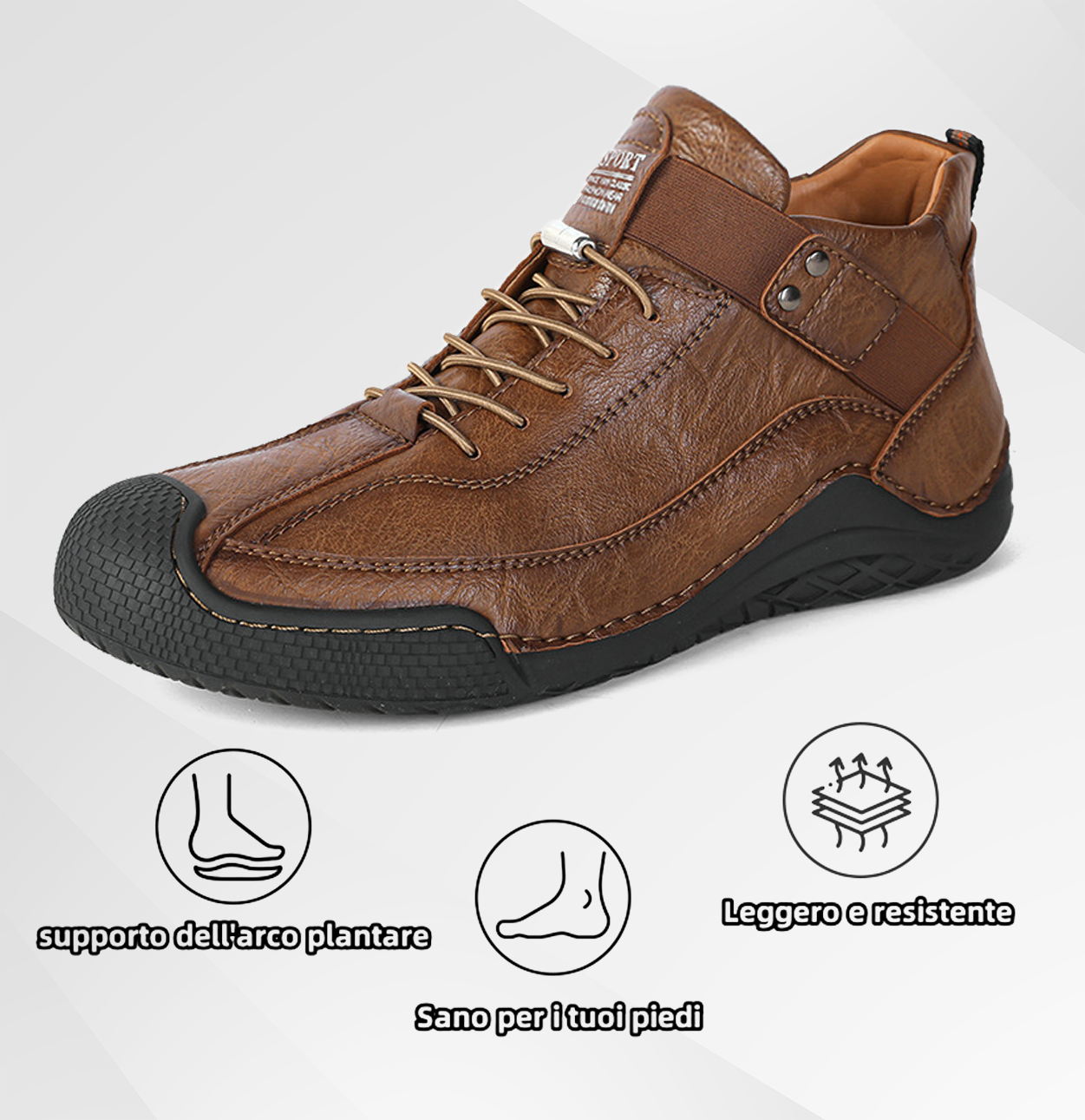 USERGOING® | 🐂 Scarpe comode ed eleganti in pelle di vitello 👞 Antiscivolo, supporto dell'arco plantare, sollievo dal dolore