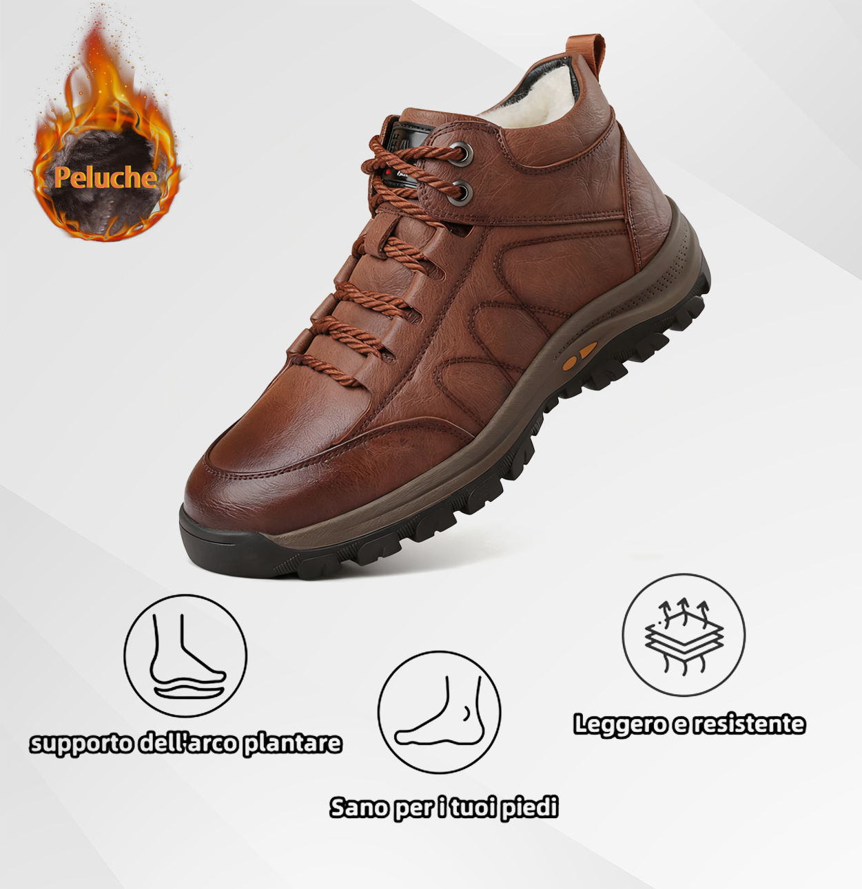 Usergoing® | Scarpe in pelle di vitello morbide e comode - Supporto plantare per alleviare il dolore | Disponibili anche in versione morbida 🔥