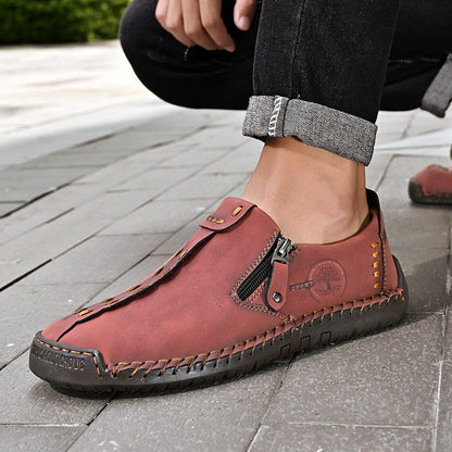 🐂 Scarpe da uomo in pelle di vitello prodotte in Australia 👞 Cucite a mano, facili da indossare e da togliere ✅ Supporto dell'arco plantare, sollievo dal dolore - camminare confortevole