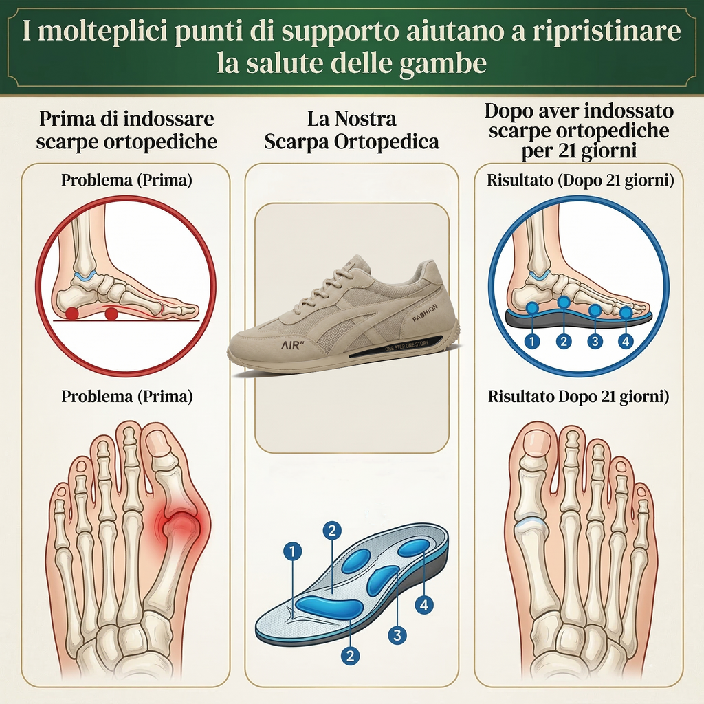 🔥 Offerta speciale di oggi con il 56% di sconto🎁Scarpe ortopediche da camminata da uomo ✅ Traspiranti e antiscivolo - Dì addio al dolore ai piedi e goditi un comfort che dura tutto il giorno!