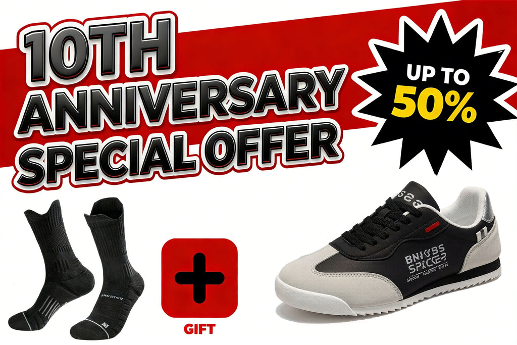 Plaxoo® | Calzini in omaggio del valore di 20 €! Scarpe ortopediche casual unisex 👞 Supporto ergonomico per l'arco plantare, suola antiscivolo e fodera antibatterica. 🛡️