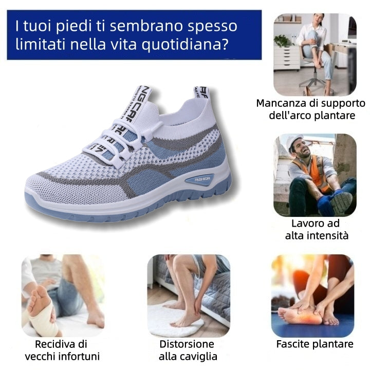 ⏰Ultimo giorno! Sconto del 67%! ✅ Scarpe ortopediche di qualità medica, appositamente progettate per problemi ai piedi, per alleviare il dolore alla schiena, alle articolazioni e ai piedi.