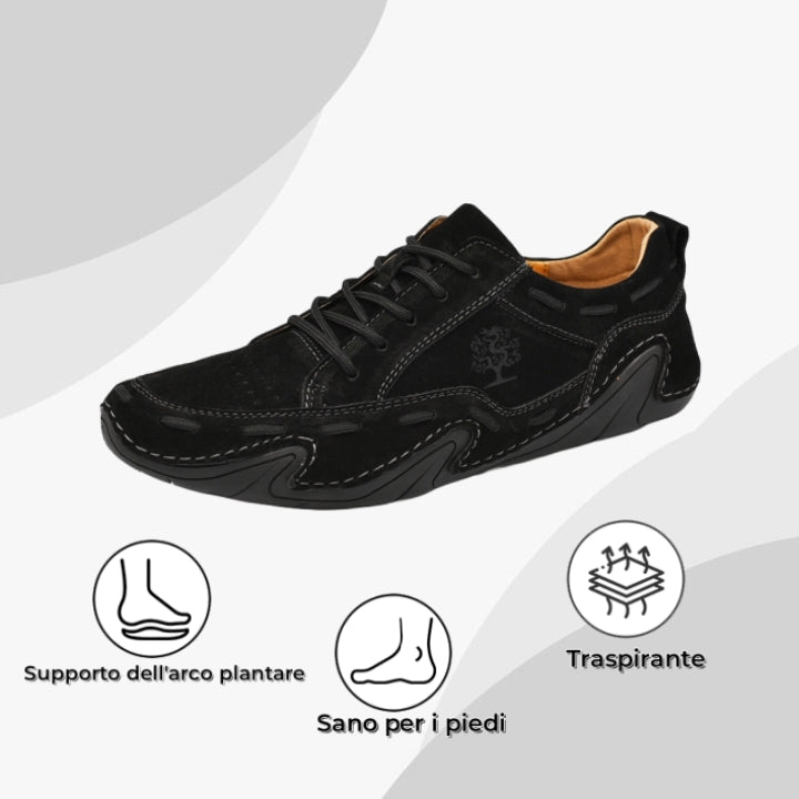 【⏰Sconto del 50% oggi - da non perdere】 Scarpe ortopediche dal design ergonomico - pelle di alta qualità + cuciture a mano 👞