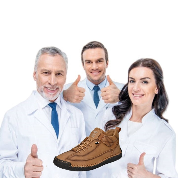 [🔥Oggi metà prezzo: da non perdere] Scarpe ortopediche in pelle bovina di alta qualità dal design ergonomico - design con supporto dell'arco plantare👞Sbarazzati facilmente del dolore ai piedi