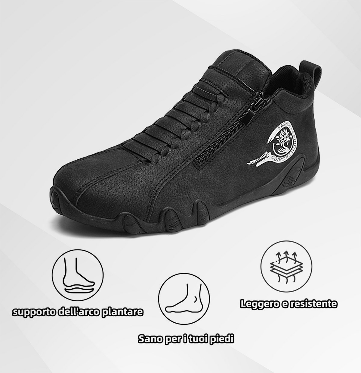 Scarpe ortopediche da uomo Usergoing® | Realizzate in vera pelle bovina australiana | Cucite a mano, impermeabili e antiscivolo ✅ Supporto dell'arco plantare - camminata confortevole