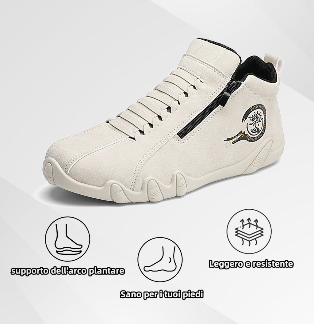 Scarpe ortopediche da uomo Usergoing® | Realizzate in vera pelle bovina australiana | Cucite a mano, impermeabili e antiscivolo ✅ Supporto dell'arco plantare - camminata confortevole